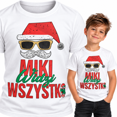 KOSZULKA DZIECIĘCA ŚWIĄTECZNA MIKI WIDZI